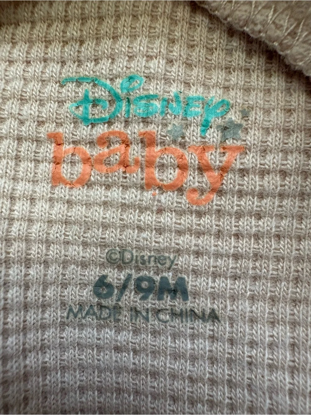 Disney Baby The Lion King Waffle Knit Romper 6/9M